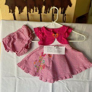 Youngland dress 6-9 Month Pink Gingham check